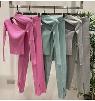 CHLOE knitted loungewear - Layna’s Boutique   clothing boutique loungewear, tracksuits, dresses